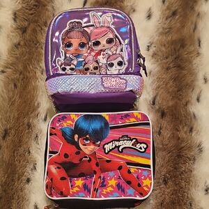 Lunch Boxes: L.O.L. Surprise! Purple and Red Bags with Glittery Finish